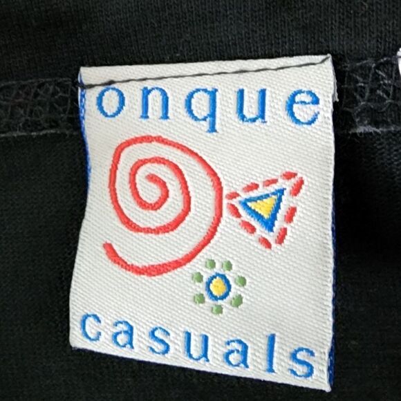 ONQUE CASUALS WOMEN'S BUTTON UP TOP ELEPHANTS AND MONKEYS SIZE LARGE - Picture 7 of 8